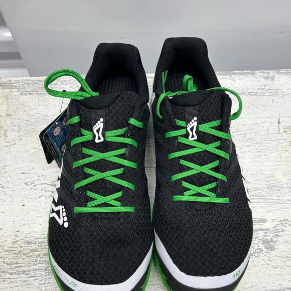 Inov-8 RACE ULTRA 270 (Men): Conquer Trails in Black/White/Green Precision - Picture 4 of 9